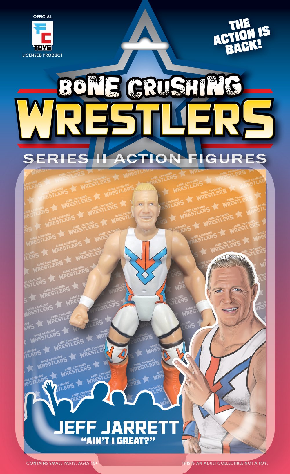 **PREORDER BUNDLE OFFER** Set of 2 Jeff Jarrett Bone Crushing Wrestlers Series 2 Figures