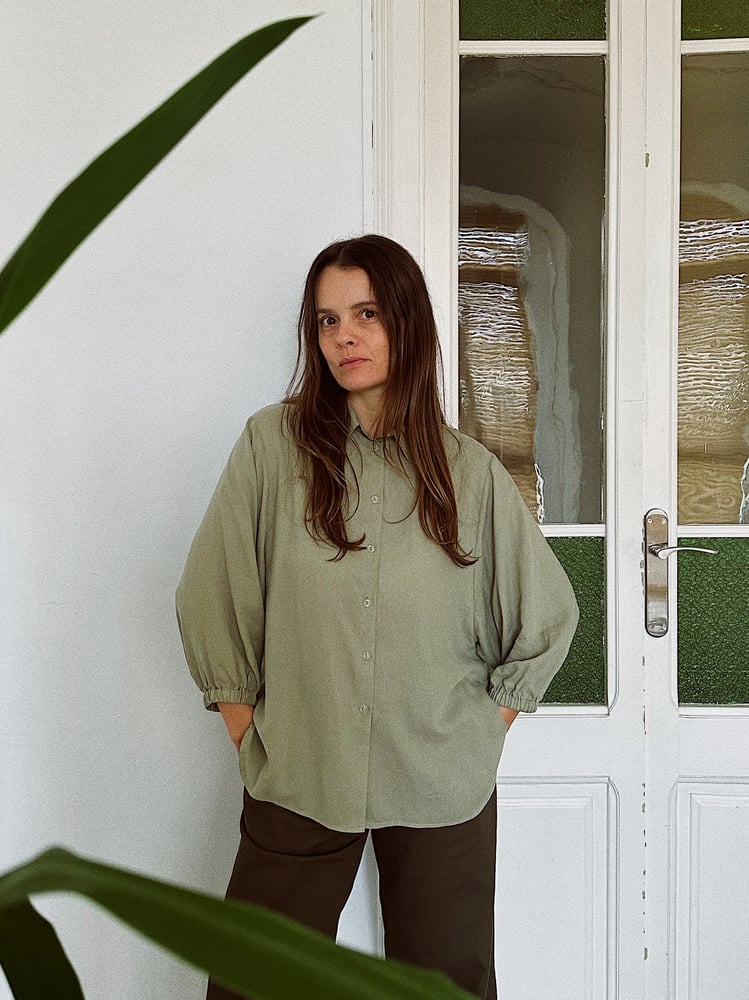 Image of NINES olive Shirt IVORI