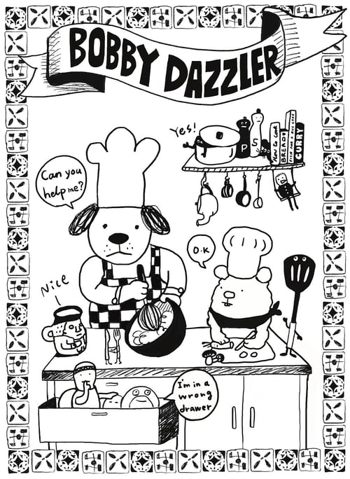 Image of Can you help me ? tea towel