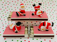 Tumbling Santas Match Boxes 4 Pack