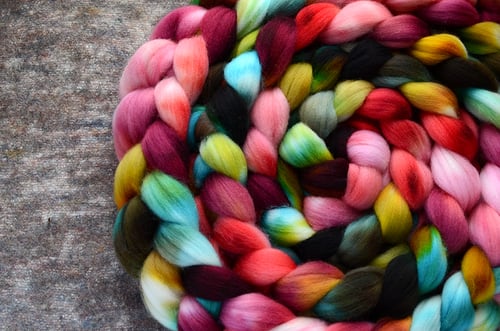 Image of October Fiber Club Extras - "Rosy Apples" - 4 oz.