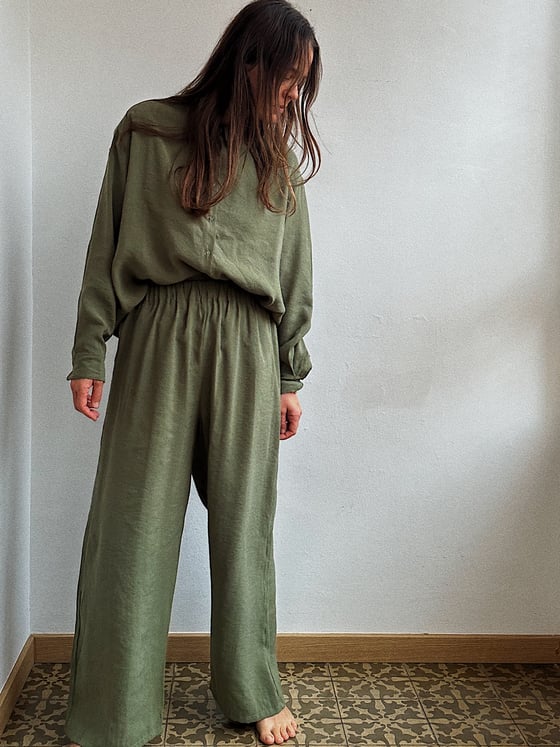 Image of BETH green pants IVORI