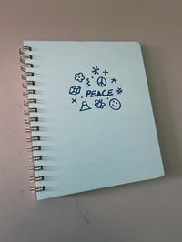 Image 1 of Peace Letterpressed Dot Notebook!