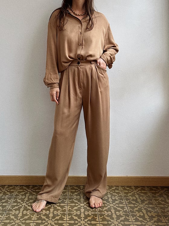 Image of BEN camel pants IVORI 