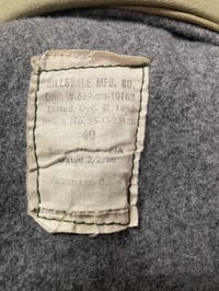 Image 4 of Reworked WW2 1940s 1st Pattern Double Breasted US Army Mackinaw Parka