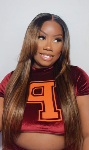 Image of Caramel Highlight 7x5 Closure Wig in 24”