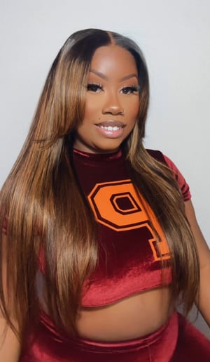 Image of Caramel Highlight 7x5 Closure Wig in 24”