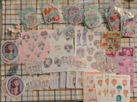 Old sticker and sticker sheet packs