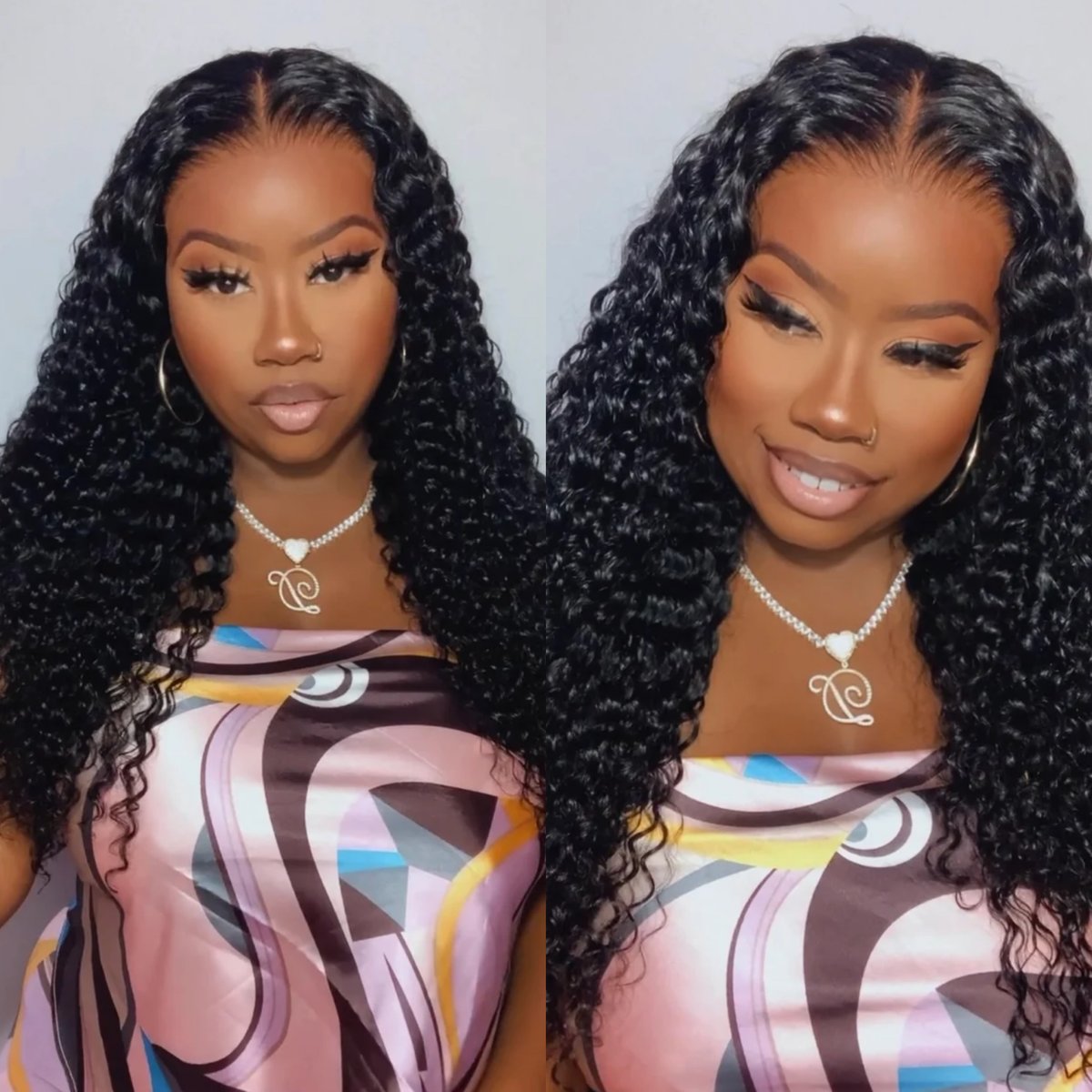 Image of Deep Wave 13”x4” Lace Front Wig in 24”