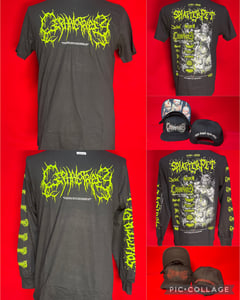 Image of Officially Licensed Cephalotripsy "Splatterpit 3" Logo Short/Long Sleeves Shirts/Snapback/Dad Hats