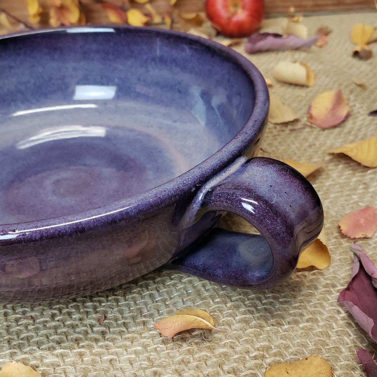 Image of Thumb-handled Bowl: Huckleberry (Purple) 112024