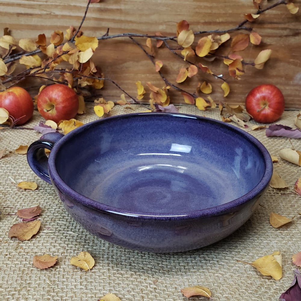 Image of Thumb-handled Bowl: Huckleberry (Purple) 112024