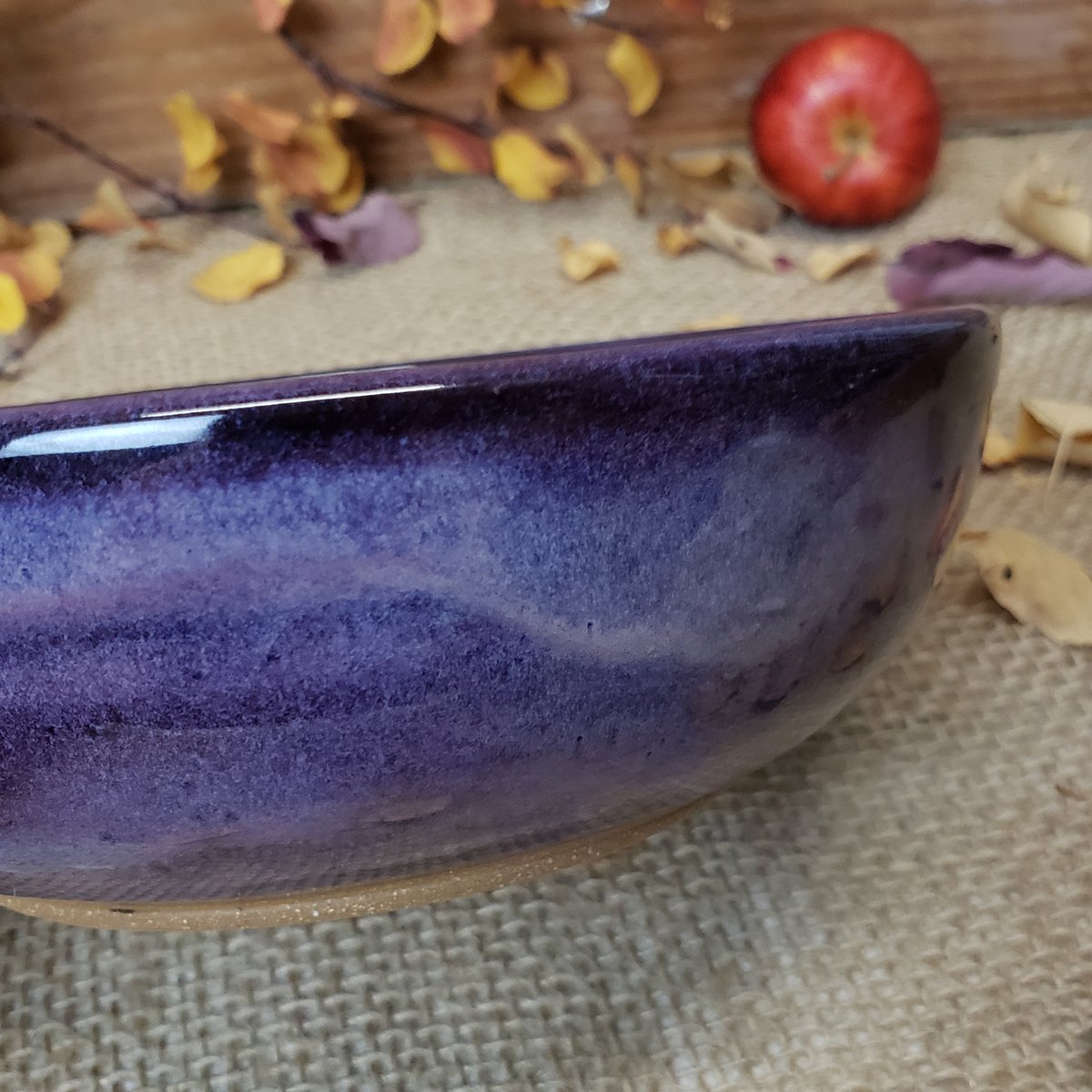 Image of Thumb-handled Bowl: Huckleberry (Purple) 112024