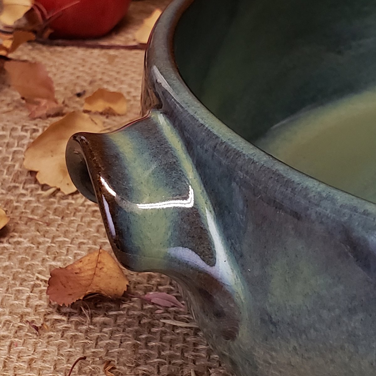 Image of Baking Dish with handles, Large, Lichen (Green)