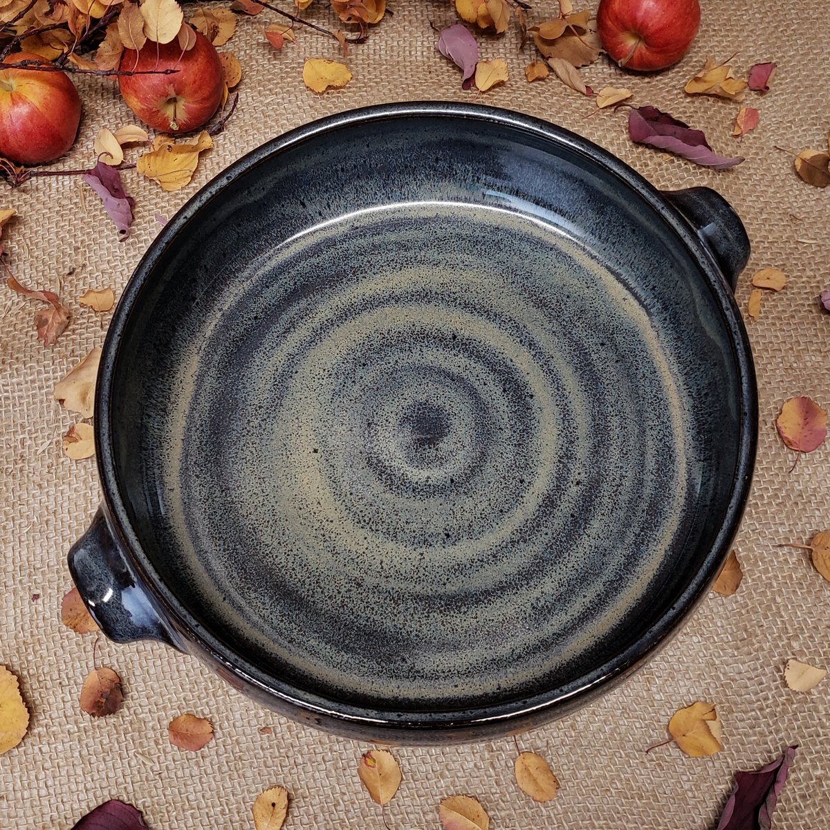 Image of Baking Dish with handles, Large, Night Sky (Dark blue)