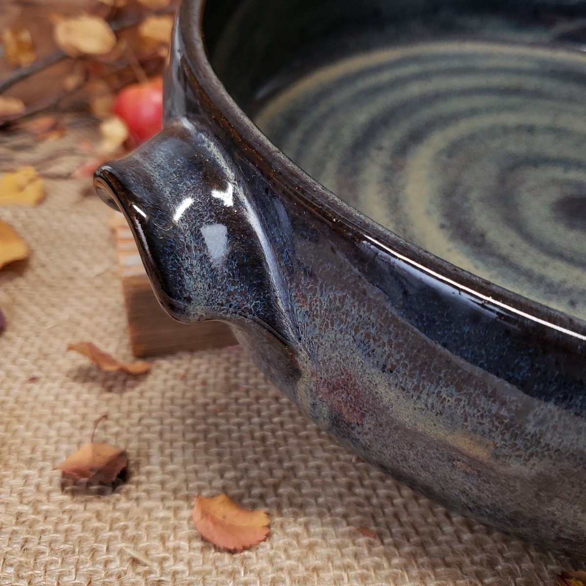 Image of Baking Dish with handles, Large, Night Sky (Dark blue)