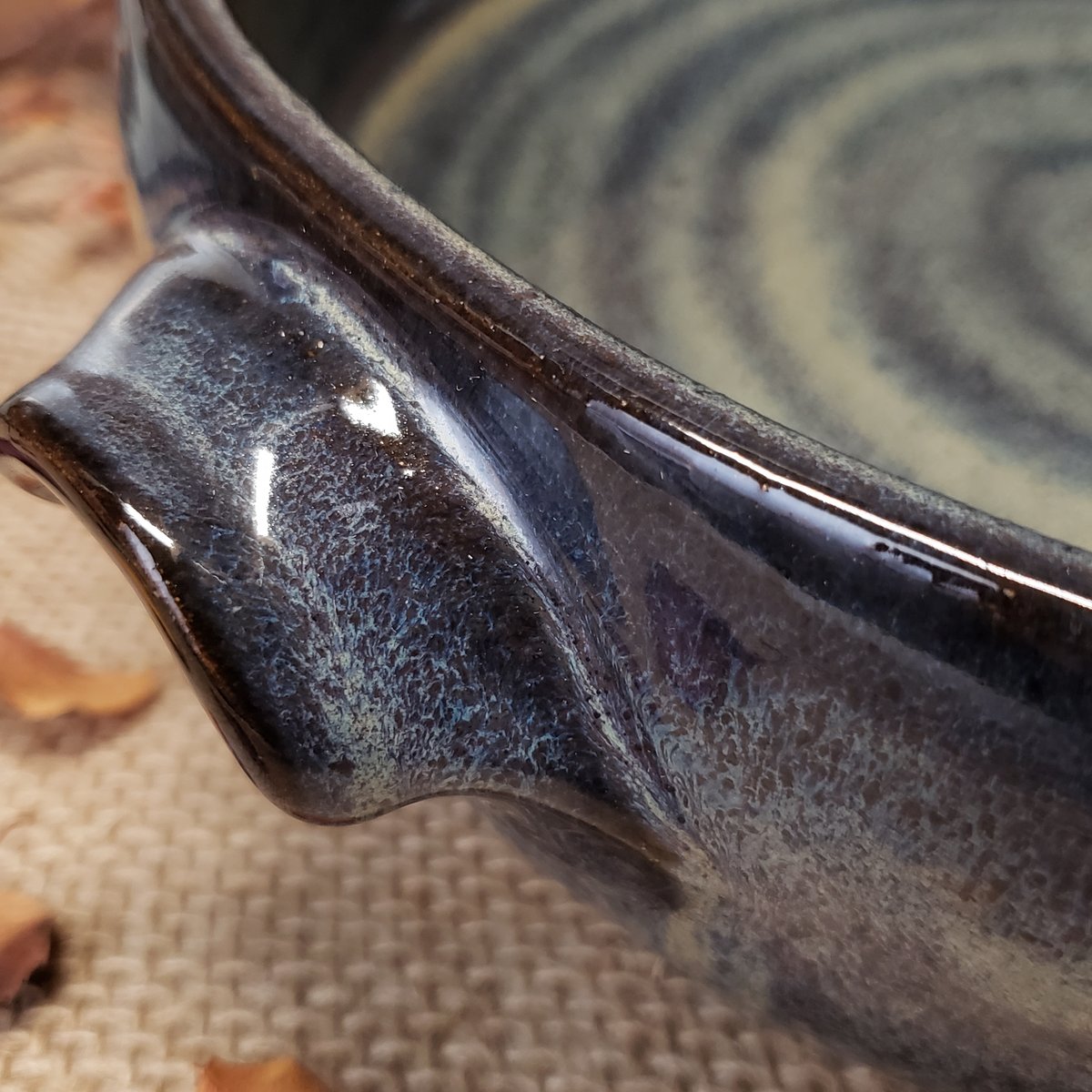 Image of Baking Dish with handles, Large, Night Sky (Dark blue)