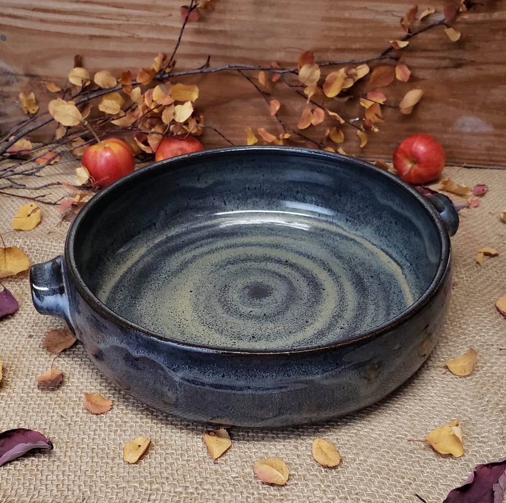 Image of Baking Dish with handles, Large, Night Sky (Dark blue)