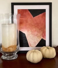 Image 2 of ORIGINAL AUTUMN STAR Texture Abstract Painting 9 X 12 Unframed