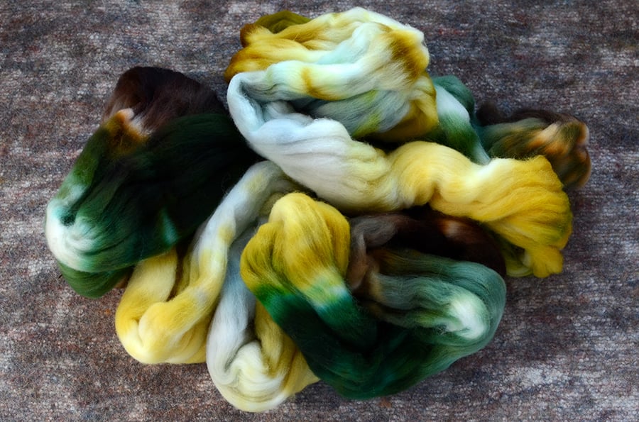 Image of "Quiet Down" Rambouillet Spinning Fiber - 4 oz.