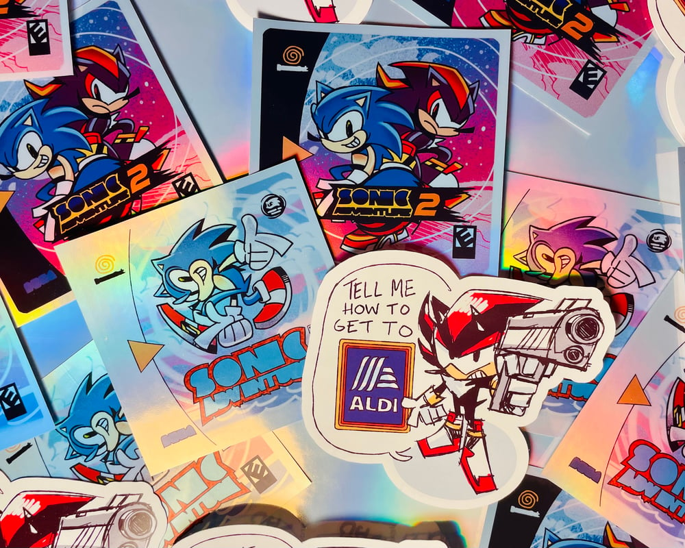 Sonic Vinyl Stickers