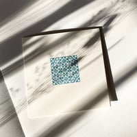 Image 2 of Blue lace ~ letterpress greeting card