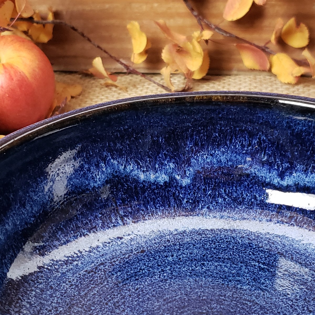 Image of Thumb-handled Bowl: Bluebird Sky (Cobalt blue) #1 112024