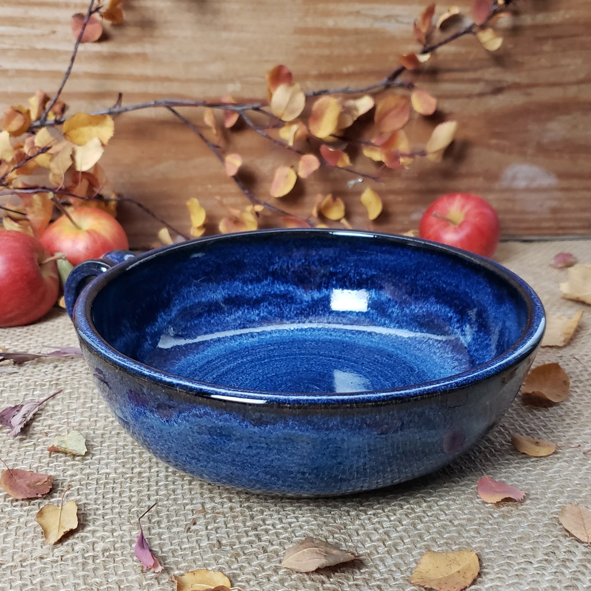 Image of Thumb-handled Bowl: Bluebird Sky (Cobalt blue) #1 112024