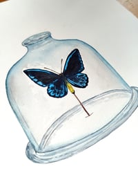 Image 2 of Butterfly Glass Dome ORIGINAL ARTWORK 