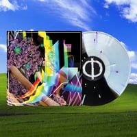 Image 1 of Holy Design - Half Black Ice / Half Clear With Heavy Purple & White Splatter LP