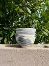 wavy blue brushstroke bowl