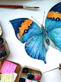 Image 2 of Oakleaf Butterfly ORIGINAL ARTWORK 