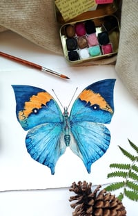 Image 3 of Oakleaf Butterfly ORIGINAL ARTWORK 