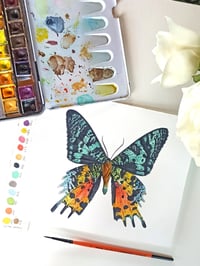 Image 1 of Sunset Moth ORIGINAL ARTWORK 