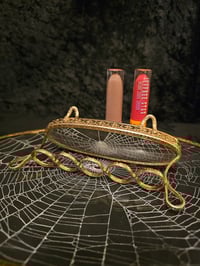Image 7 of Ornate Regent of London Vintage lipstick holder with preserved spider web B