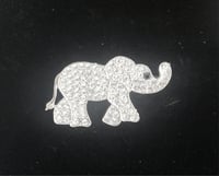 Image 2 of Bling Elephant Brooch (Gold or Silver)