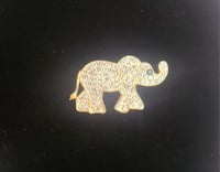 Image 3 of Bling Elephant Brooch (Gold or Silver)