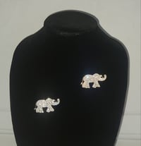 Image 4 of Bling Elephant Brooch (Gold or Silver)
