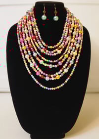 8 Layer Rainbow Necklace Set