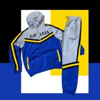 Image 1 of SayLess Windbreaker Set (Gray, Yellow, Blue)