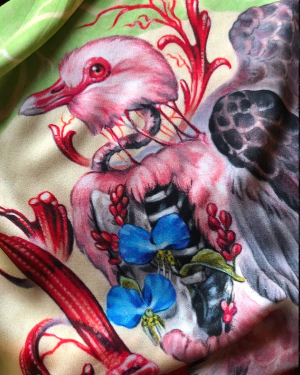 Image of "Indolic Endling" Silk Scarf