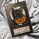 Image 2 of Black Cat and Pumpkin Enamel Pin