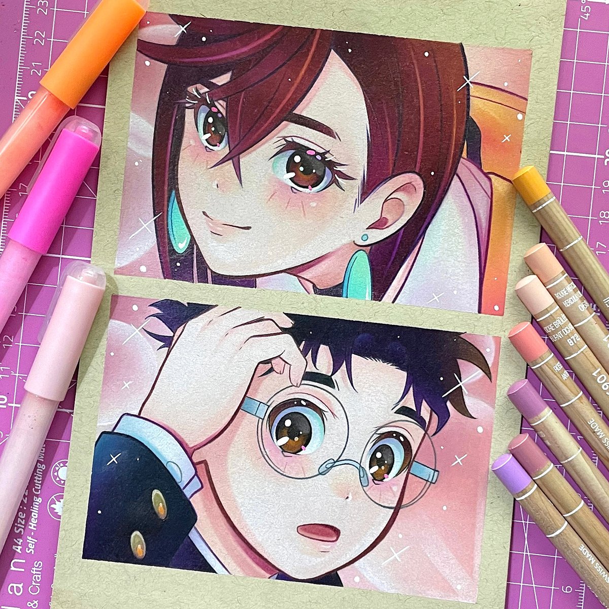 【原画】　momorin Original Drawing | Momo x Okarun | Dandadan | YukixAnime