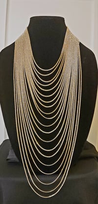 Image 3 of Bling Multilayer Necklace/Collar (Gold or Silver)