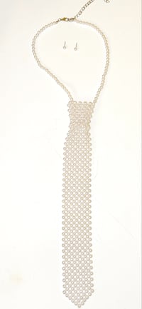 Image 2 of Pearl Rope Necktie Necklace (2 choices)