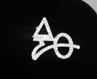Image 2 of Bling/Silver Symbol Brooch
