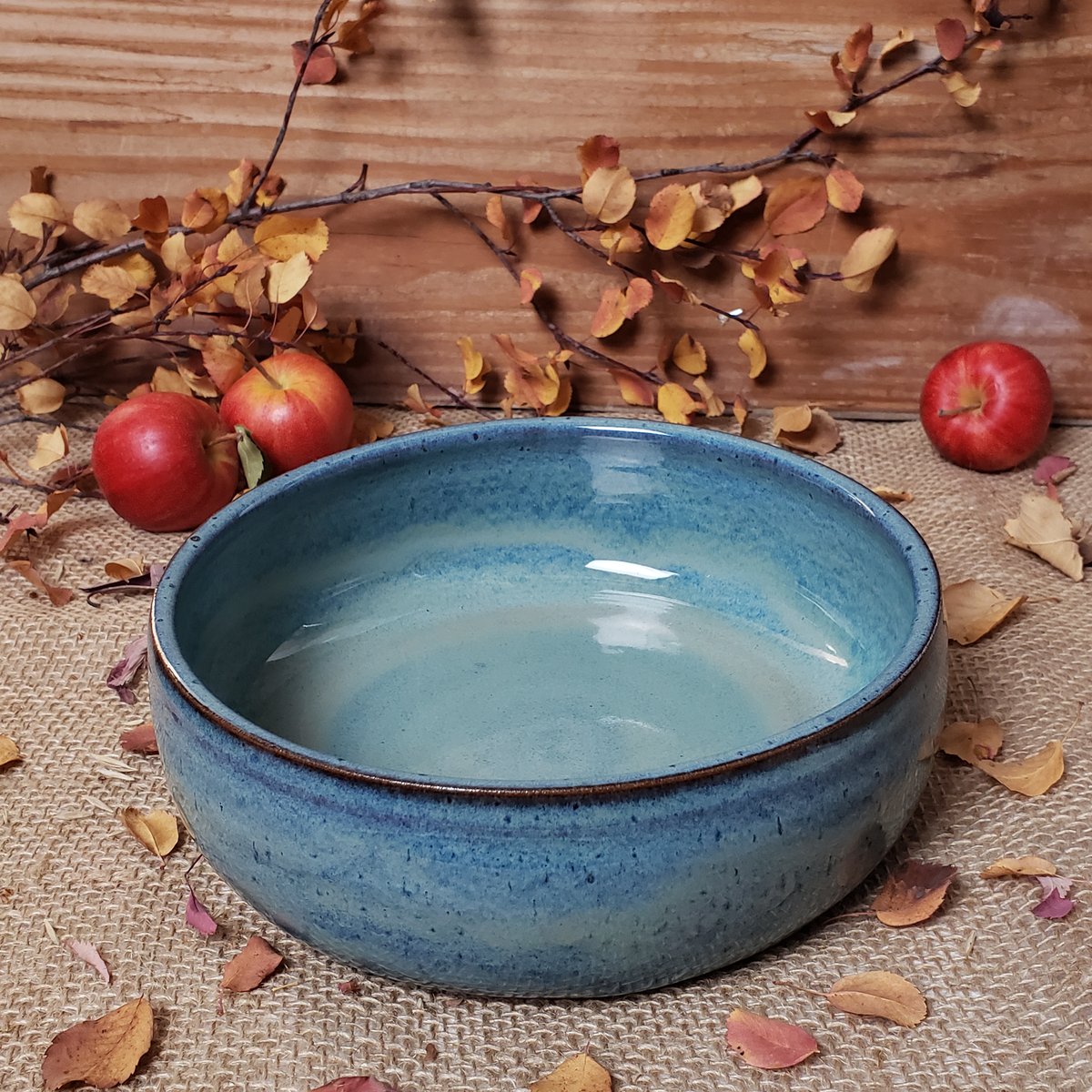 Image of One Dish Meal Bowl: Glacial Waters (Turquoise) #1 11/2024