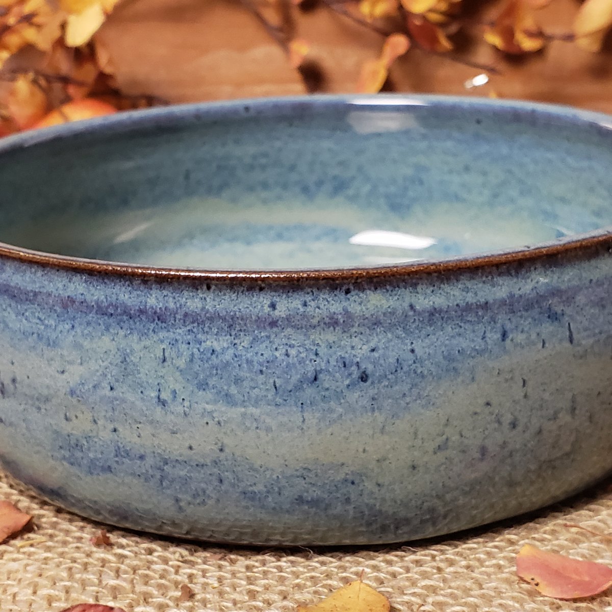 Image of One Dish Meal Bowl: Glacial Waters (Turquoise) #1 11/2024