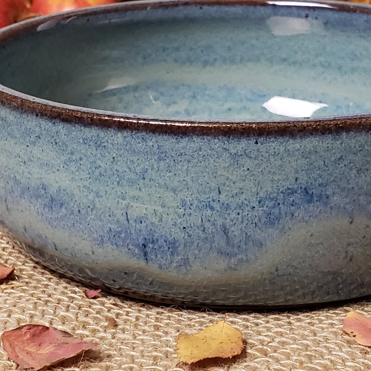 Image of One Dish Meal Bowl: Glacial Waters (Turquoise) #2 11/2024