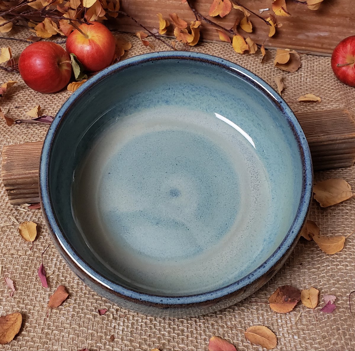 Image of One Dish Meal Bowl: Glacial Waters (Turquoise) #2 11/2024